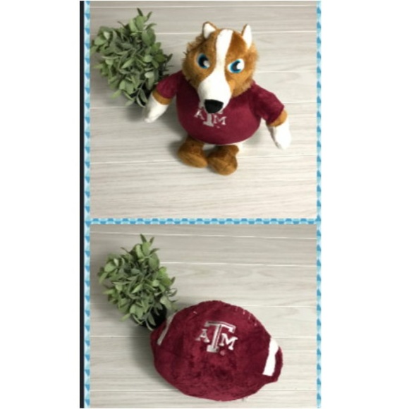 Texas A & M Aggies plush stuffed mascot football zipper converts teddy  football - Picture 1 of 8